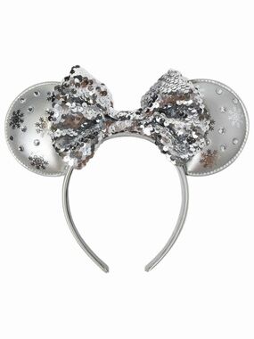 Disney Girls’ Silver Snowflakes Minnie Mouse
Ears Headband—3ct